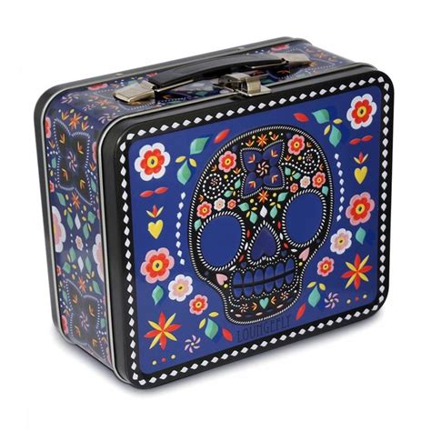 sugar skull metal lunch box|Sugar Skull Box .